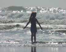 Katelyn at Pacific Ocean